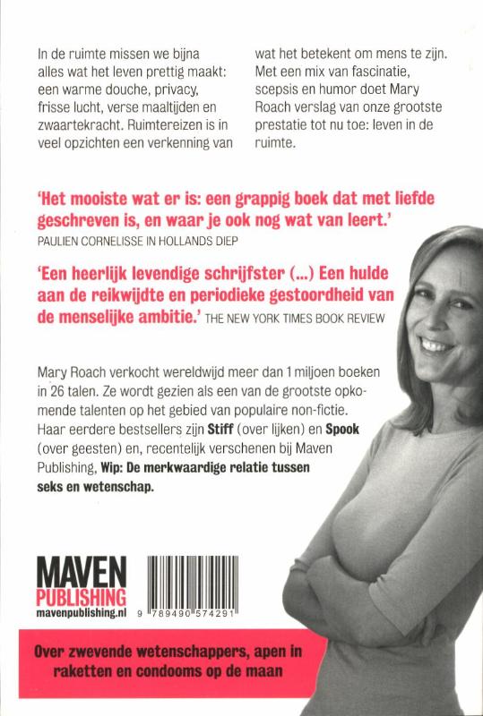 Achterkant van Ik ga naar Mars en neem mee...