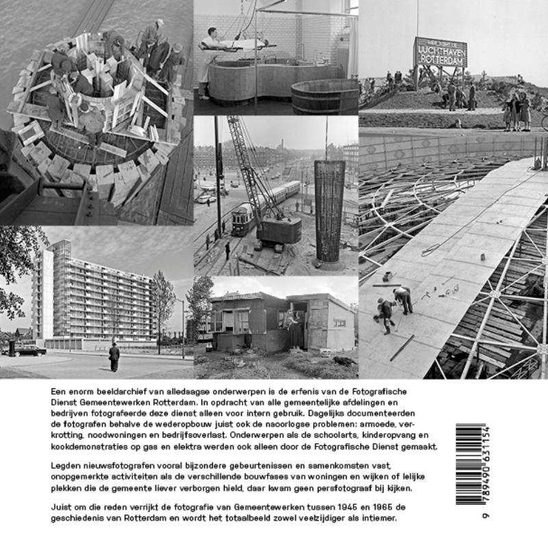 Achterkant van Fotografie Gemeentewerken Rotterdam 1945-1965