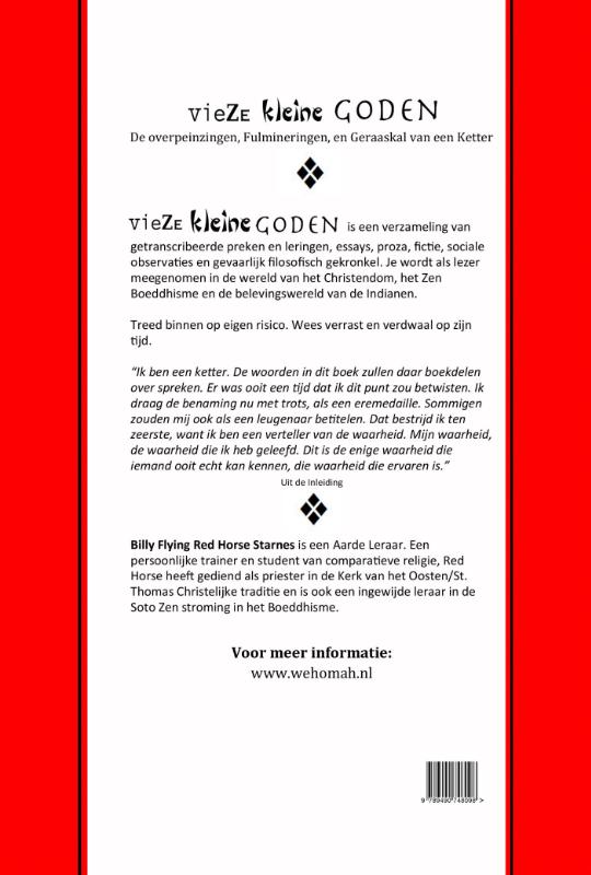 Achterkant van Vieze kleine goden