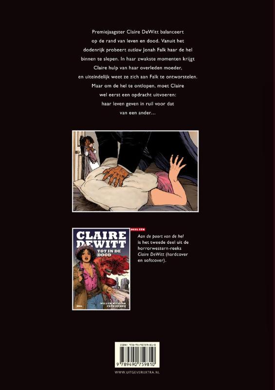 Achterkant van Claire DeWitt, deel 2 (hardcover)