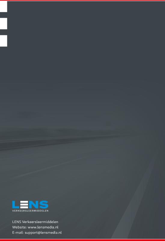 Achterkant van Theorie leren motorfiets