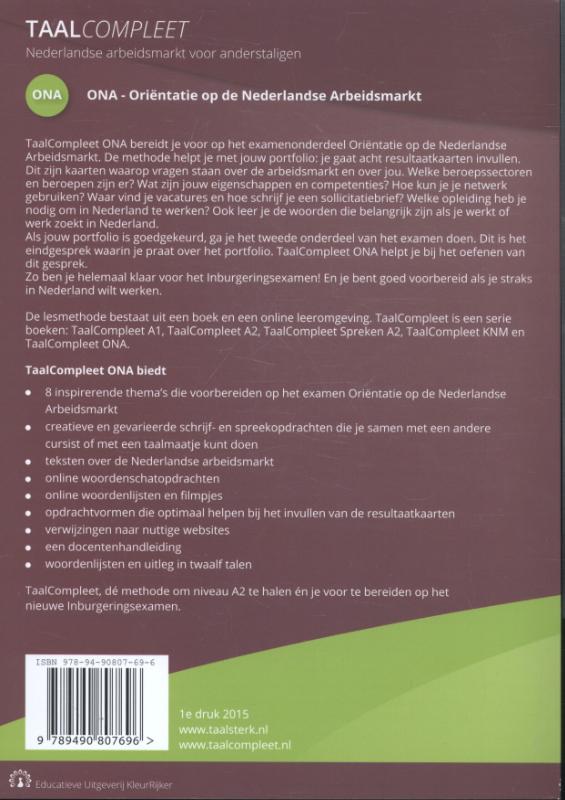 Achterkant van ONA