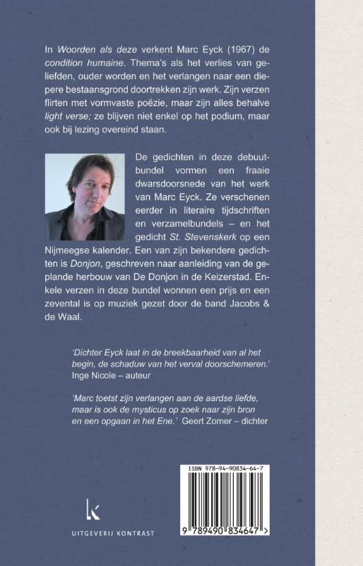 Achterkant van Woorden als deze