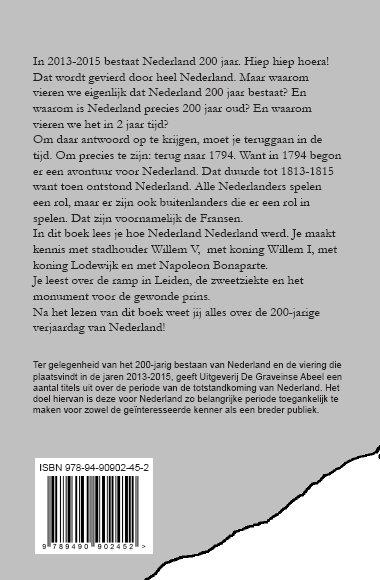 Achterkant van Hiep hiep hoera Nederland is jarig