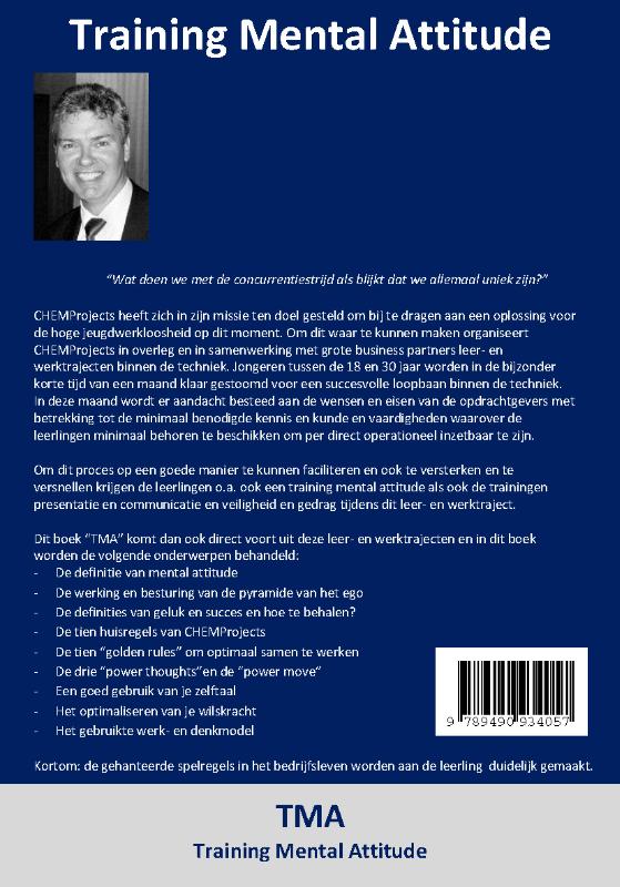 Achterkant van TMA Training Mental Attitude