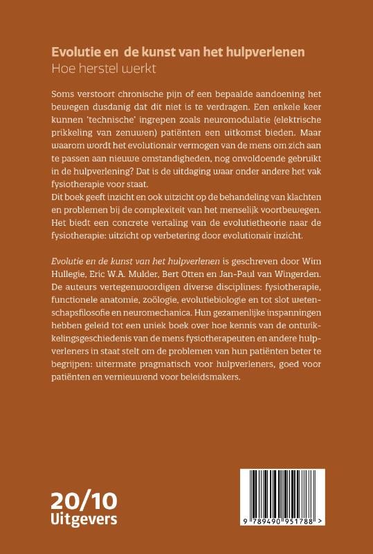 Achterkant van Evolutie en de kunst van het hulpverlenen