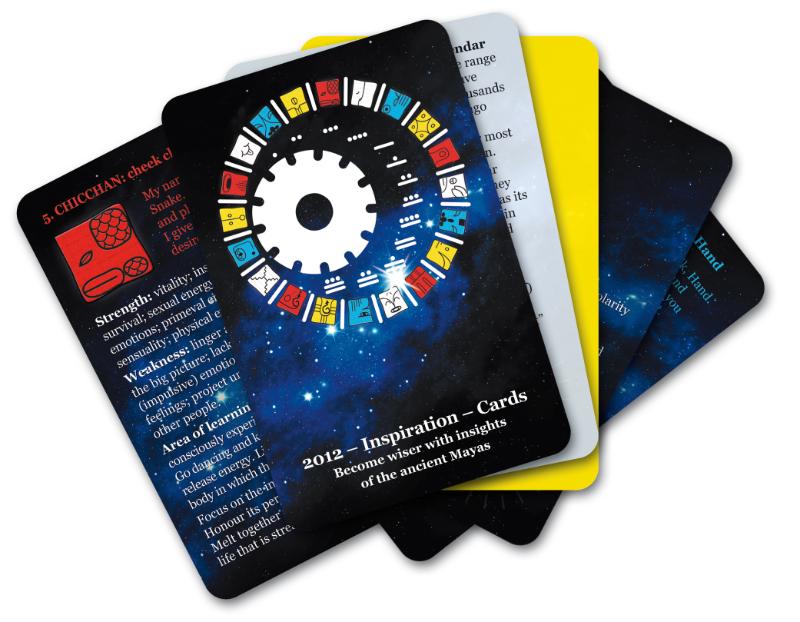 Achterkant van 2012 Inspiration Cards