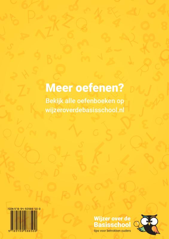 Achterkant van Entreetoets Groep 7 Oefenboek