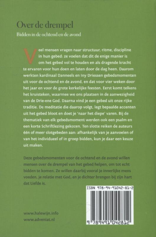 Achterkant van Over de drempel