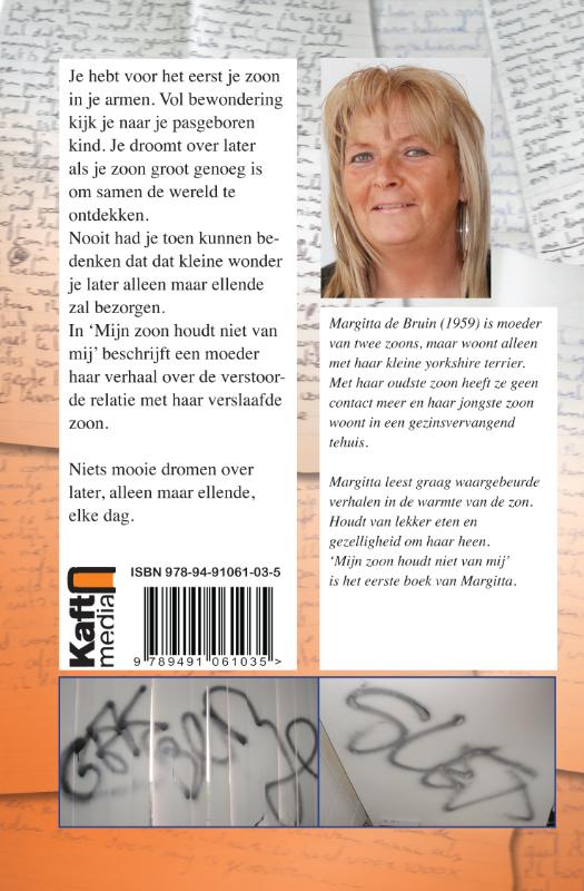 Achterkant van Mijn zoon houdt niet van mij