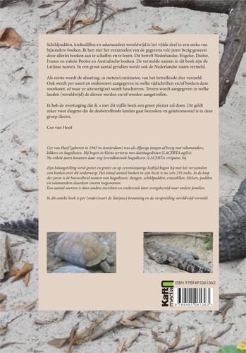 Achterkant van Schildpadden, krokodillen en salamanders wereldwijd