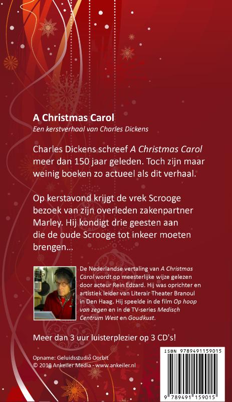 Achterkant van A Christmas Carol 3 CD's