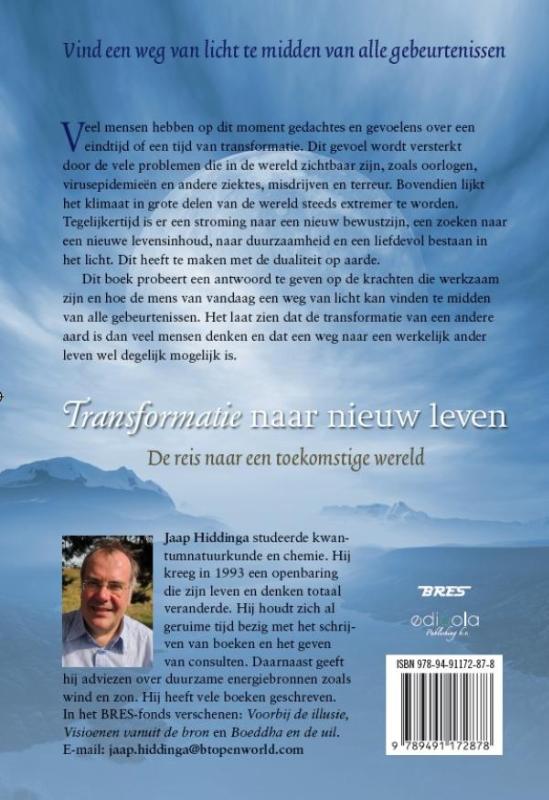 Achterkant van Transformatie naar nieuw leven