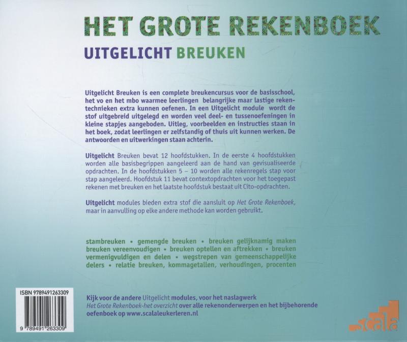 Achterkant van Het grote rekenboek