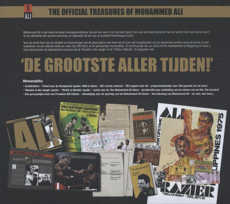Achterkant van The official treasures of Mohammed Ali