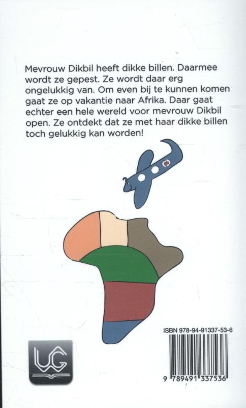 Achterkant van Mevrouw Dikbil