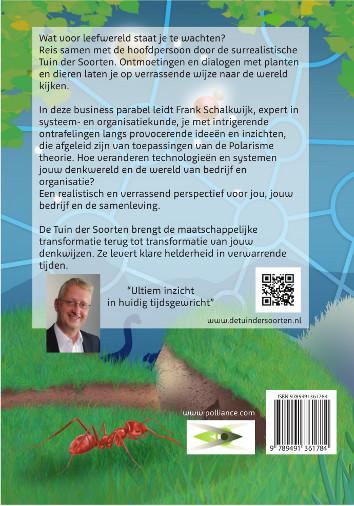 Achterkant van De tuin der soorten