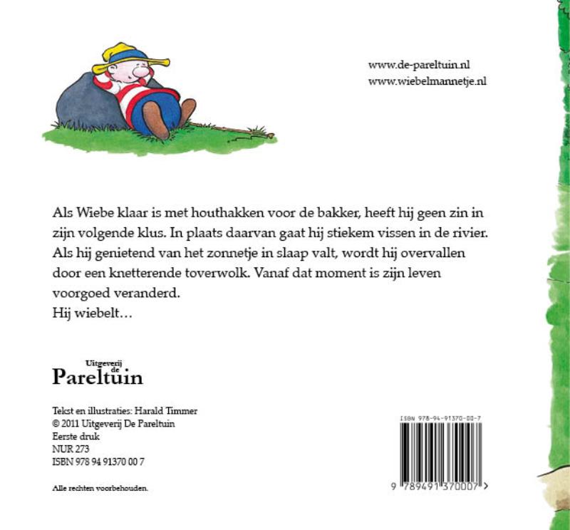 Achterkant van Het Wiebelmannetje