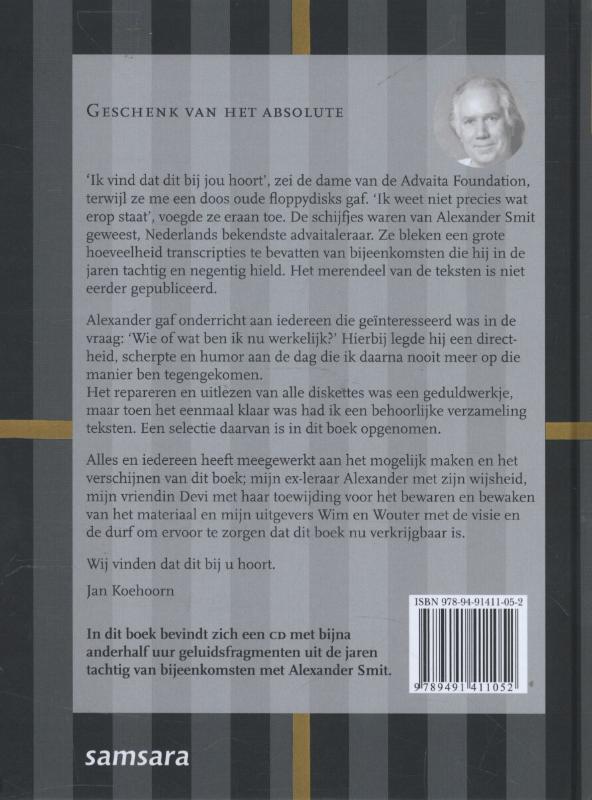 Achterkant van Geschenk van het absolute
