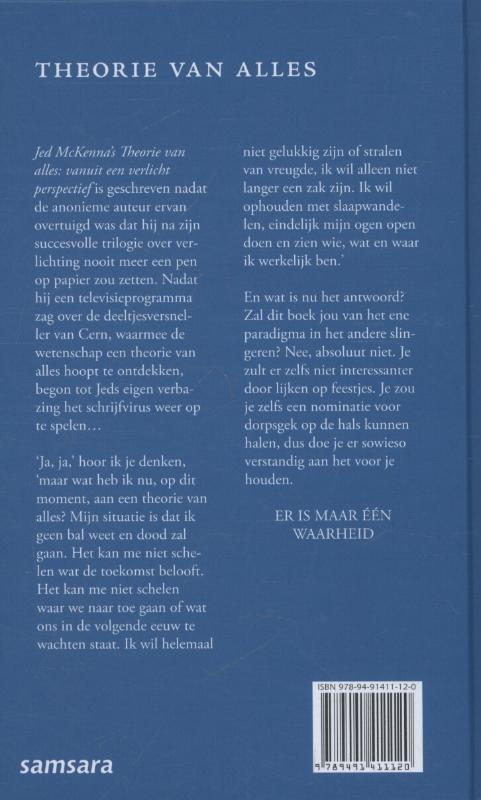 Achterkant van Jed McKenna's theorie van alles