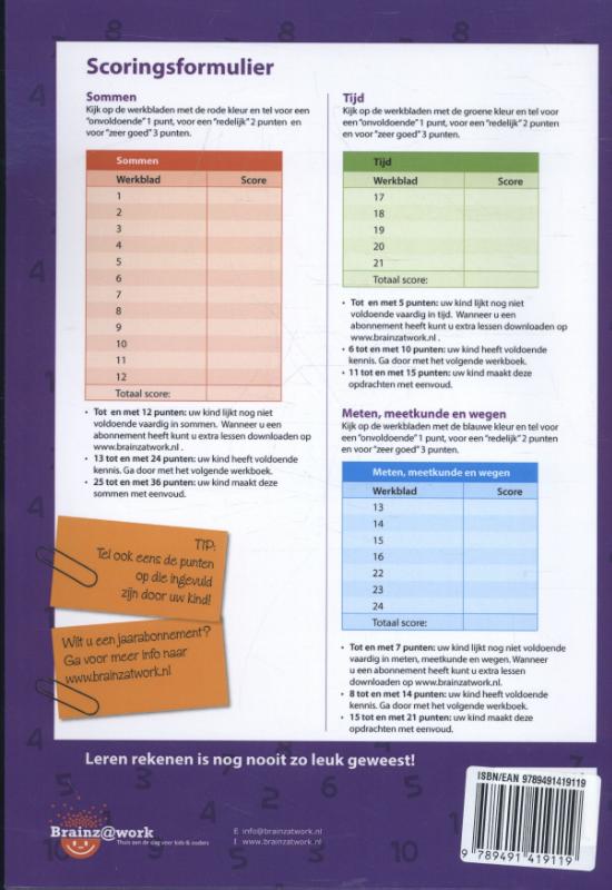 Achterkant van Werkboek 3