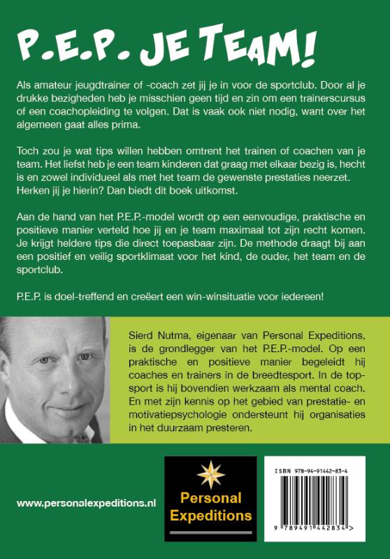 Achterkant van P.E.P. je team!