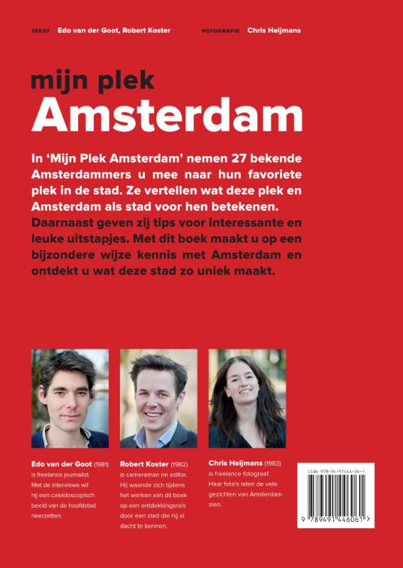 Achterkant van Mijn plek Amsterdam