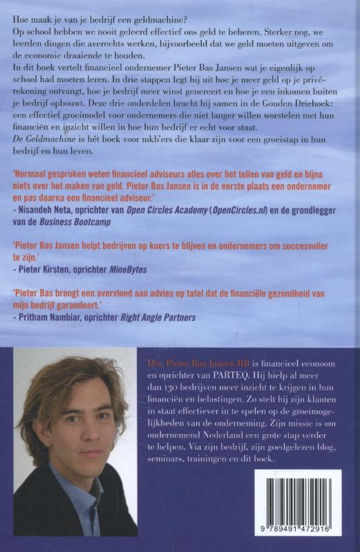 Achterkant van De geldmachine