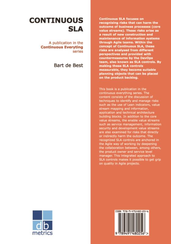 Achterkant van DevOps Continuous SLA