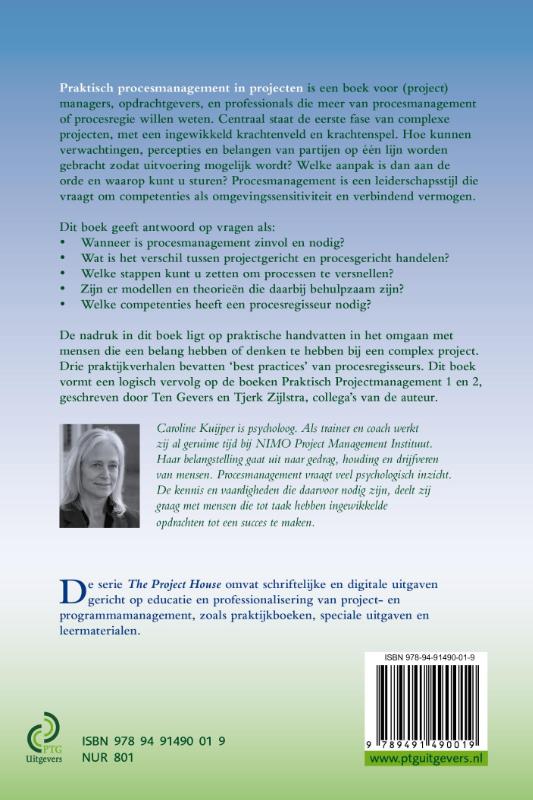 Achterkant van Praktisch procesmanagement in projecten