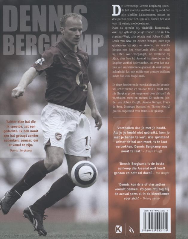Achterkant van Dennis Bergkamp