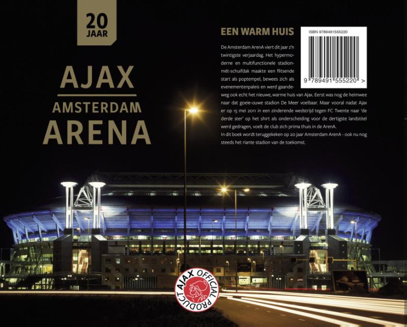 Achterkant van 20 jaar Ajax & ArenA