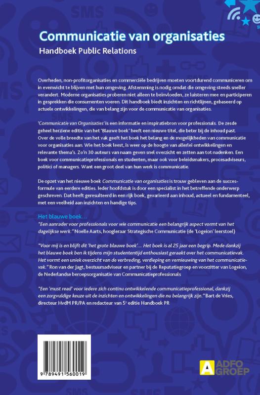 Achterkant van Communicatie van organisaties
