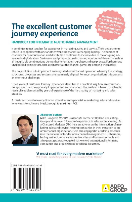 Achterkant van The excellent customer journey experience