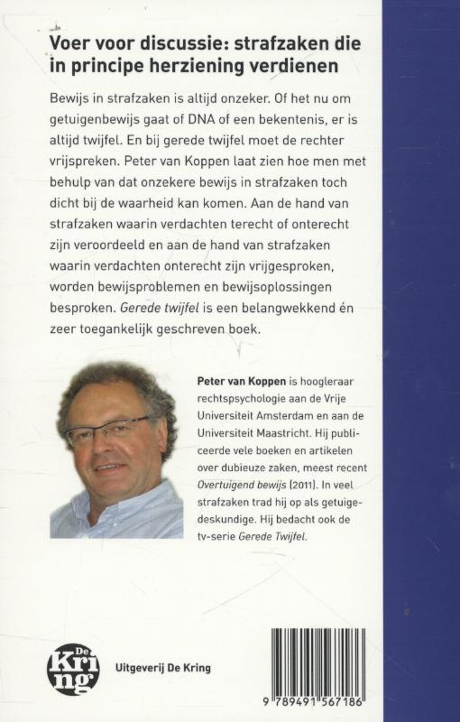 Achterkant van Gerede twijfel