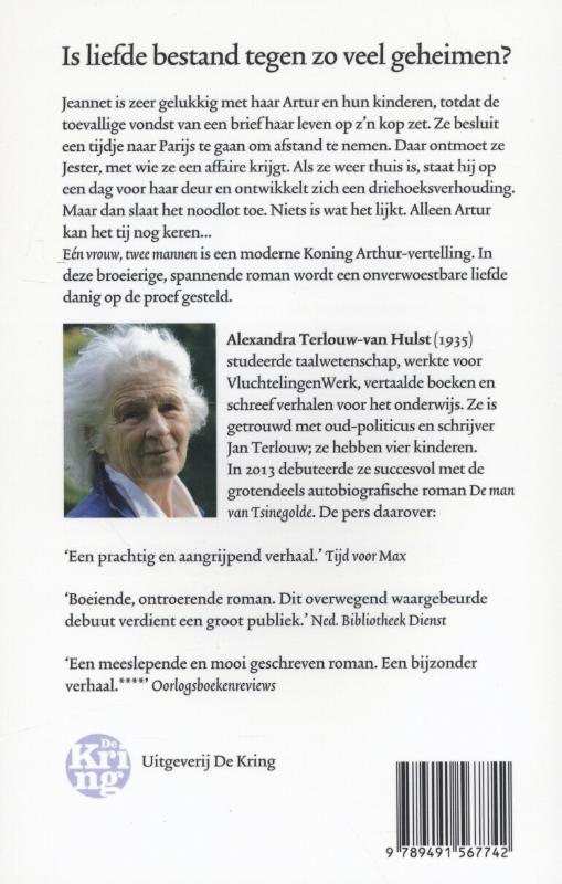 Achterkant van Een vrouw, twee mannen