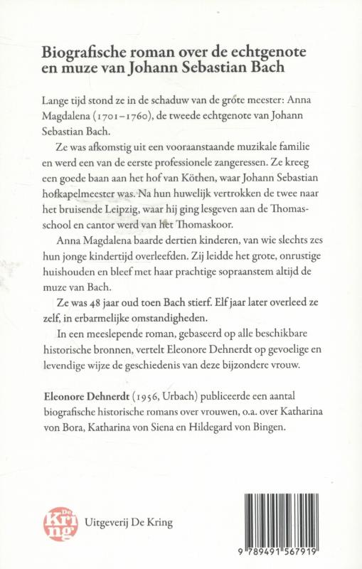 Achterkant van Anna Magdalena Bach