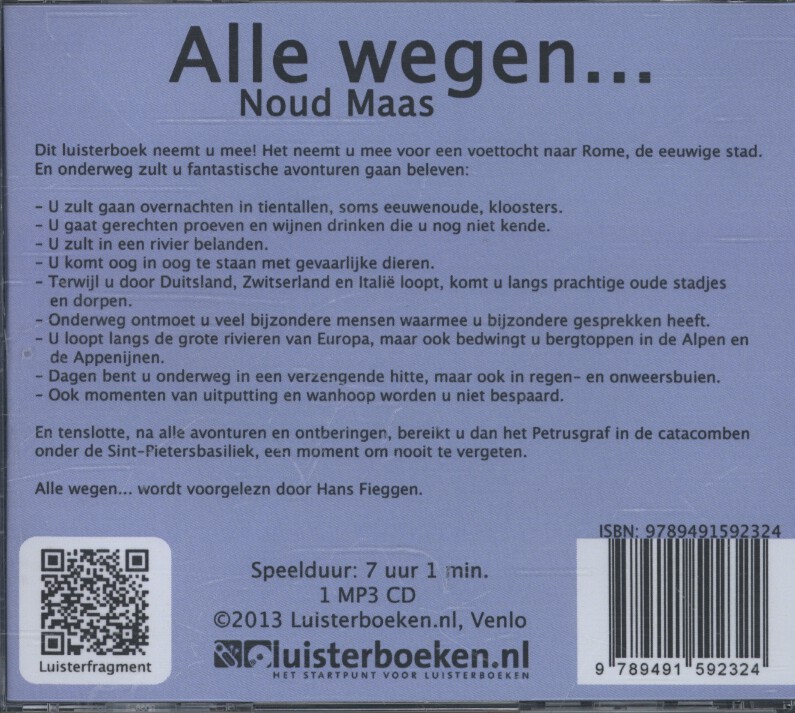 Achterkant van Alle wegen