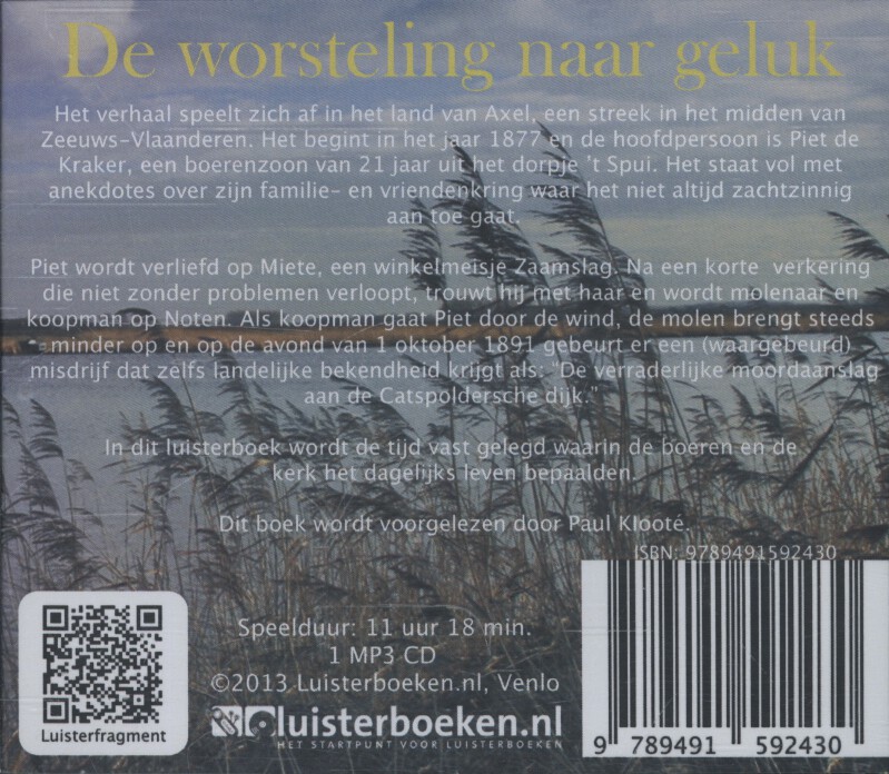 Achterkant van De worsteling naar geluk