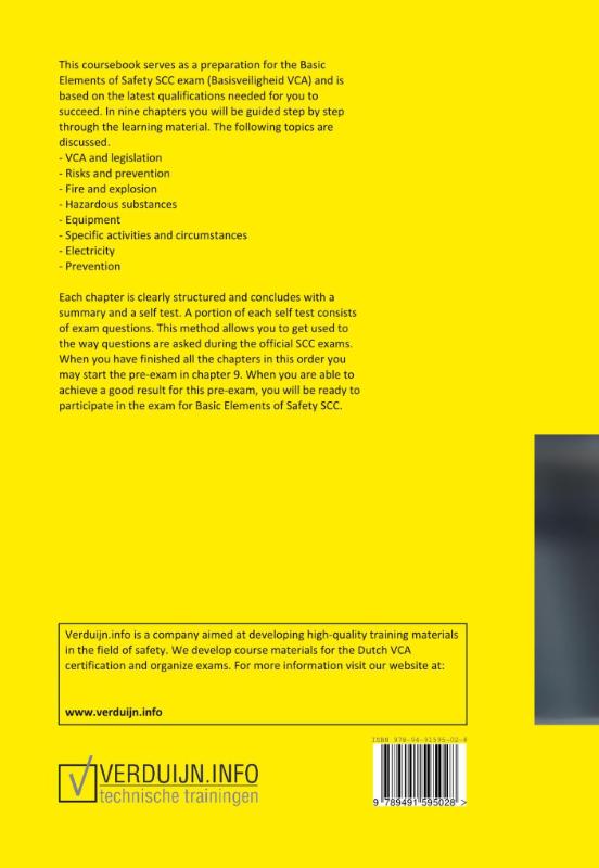 Achterkant van Coursebook