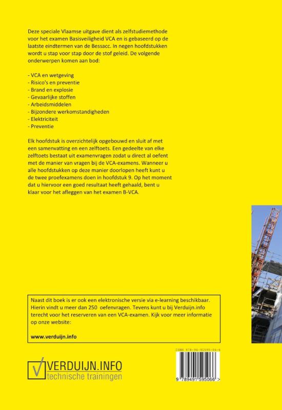 Achterkant van Basisveiligheid vca (BE)