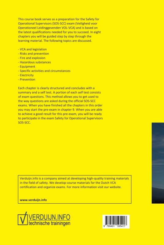 Achterkant van Safety for Operational Supervisors