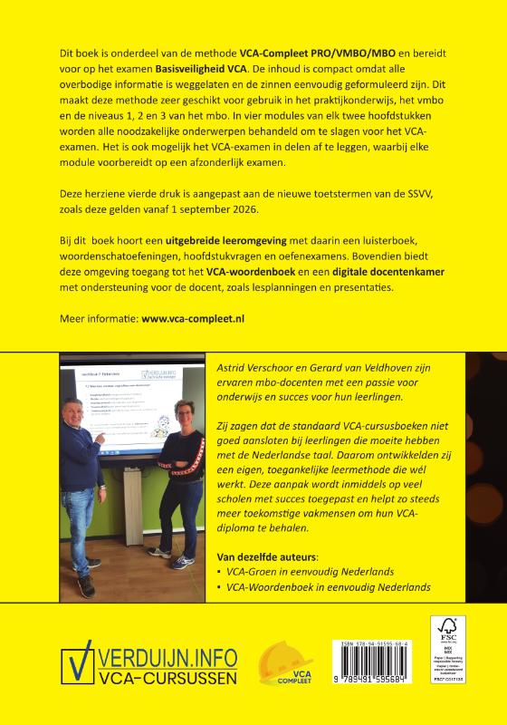 Achterkant van VCA in eenvoudig Nederlands