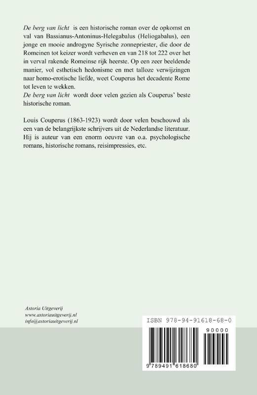 Achterkant van De berg van licht
