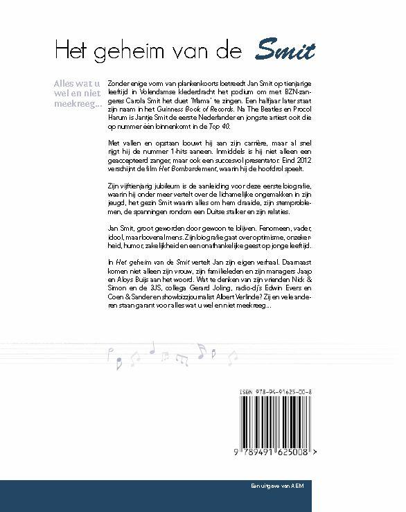 Achterkant van Het geheim van de Smit