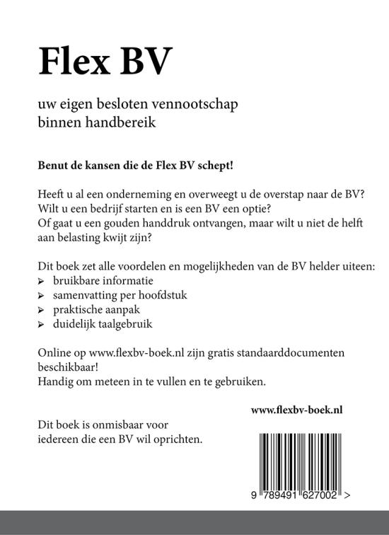 Achterkant van Flex BV