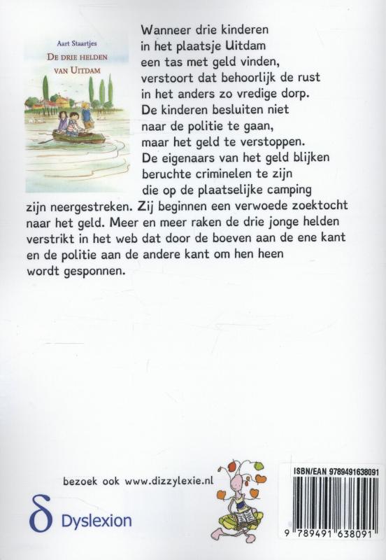 Achterkant van De drie helden van Uitdam