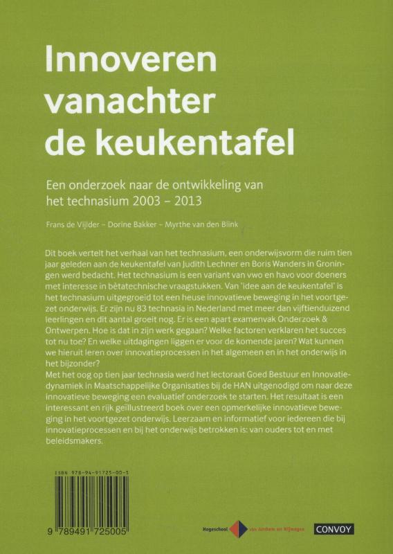 Achterkant van Innoveren vanachter de keukentafel