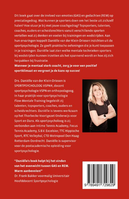 Achterkant van Gas en rem in de sport
