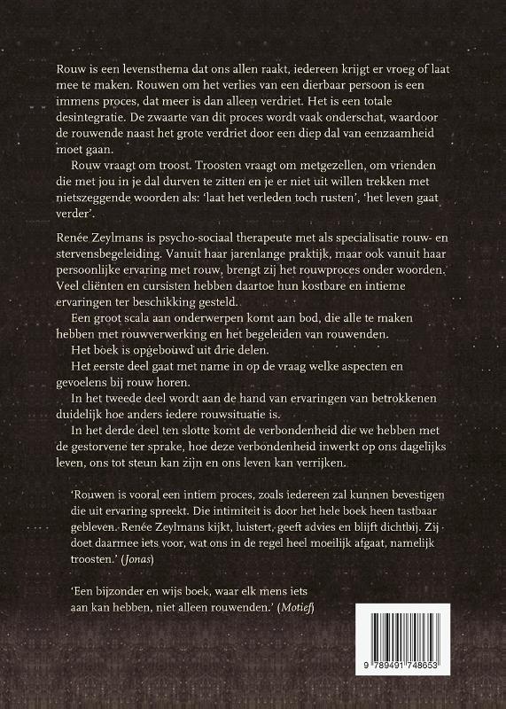 Achterkant van Rouwverwerking en rouwbegeleiding